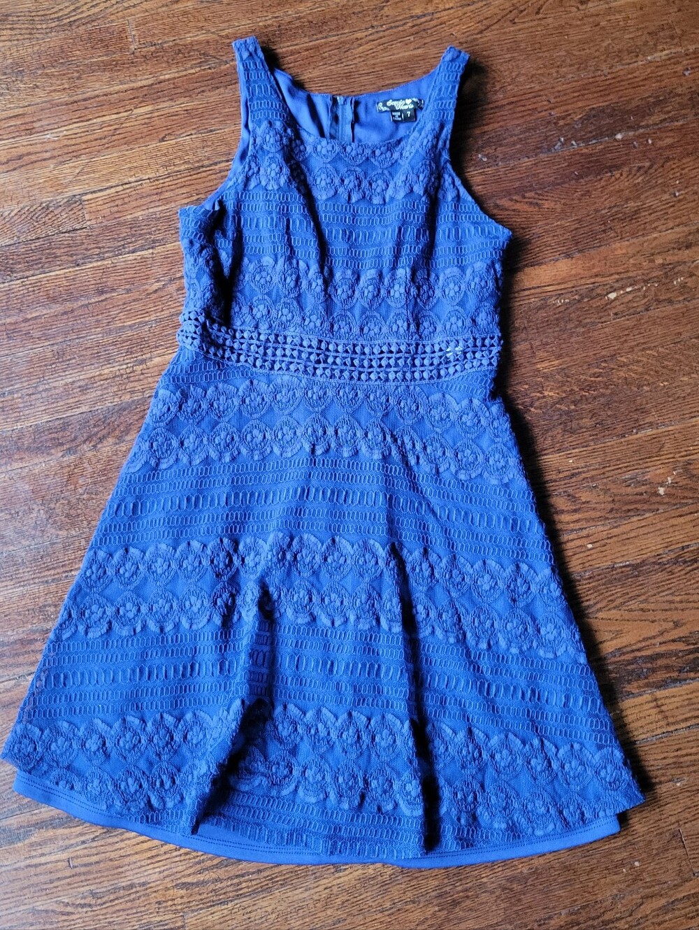 Sequin Hearts Lace Girls Dress Size 7, Summery, Casual Vacation Wear